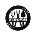 Gardening Tools Monogram - Metal Sign