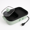 2-in-1 Electric Hot Pot & Pan with Grill