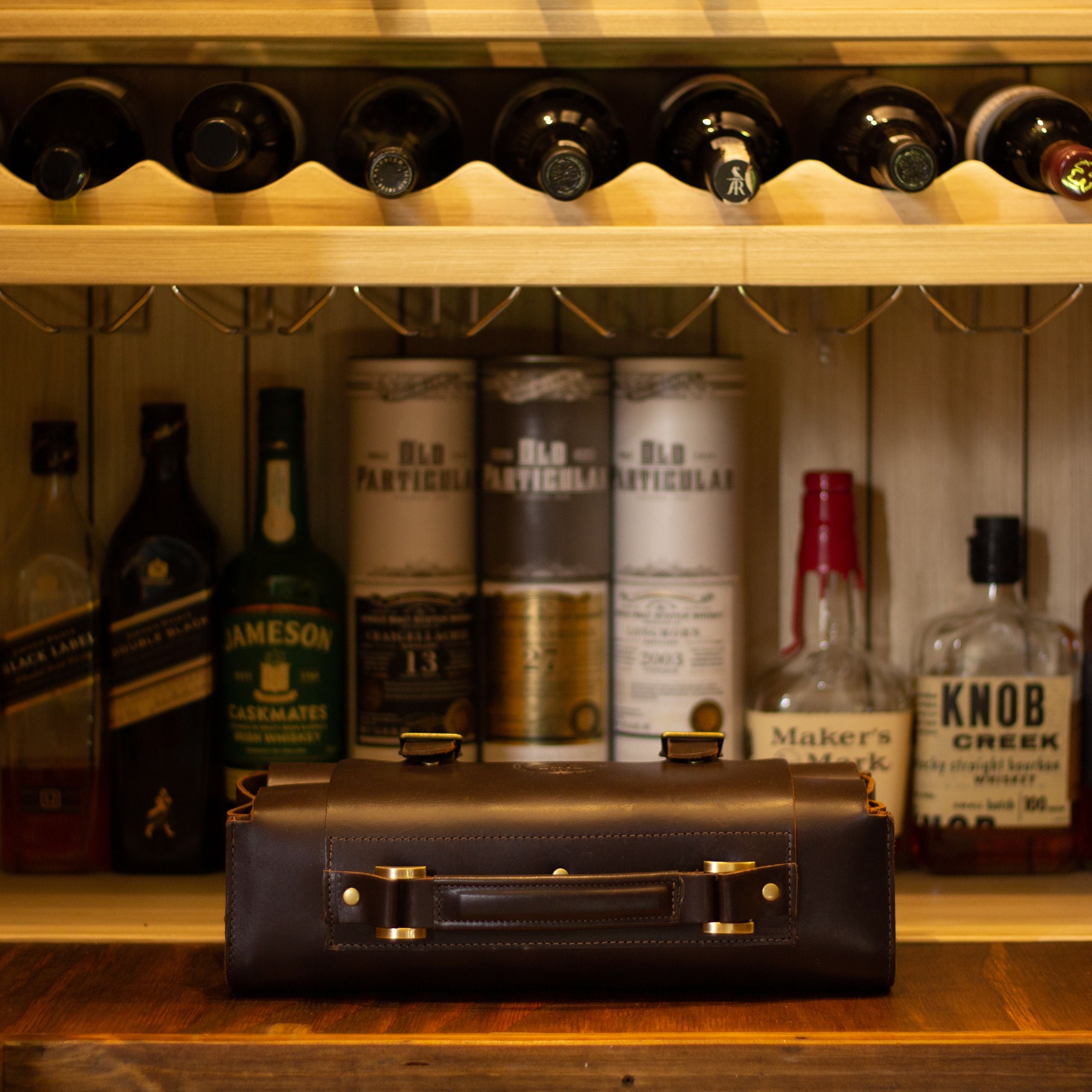 Leather Bottle Carrier