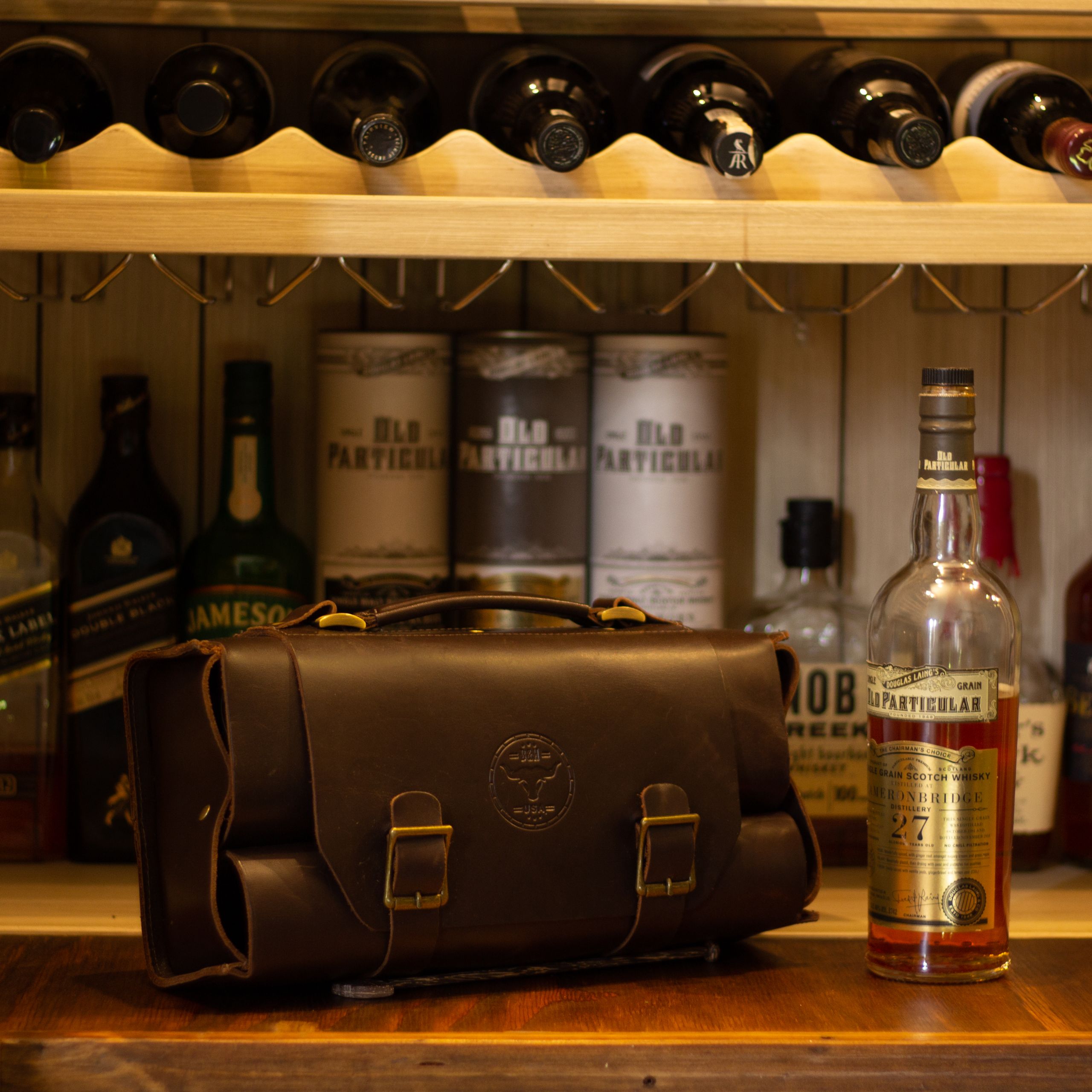 Leather Bottle Carrier