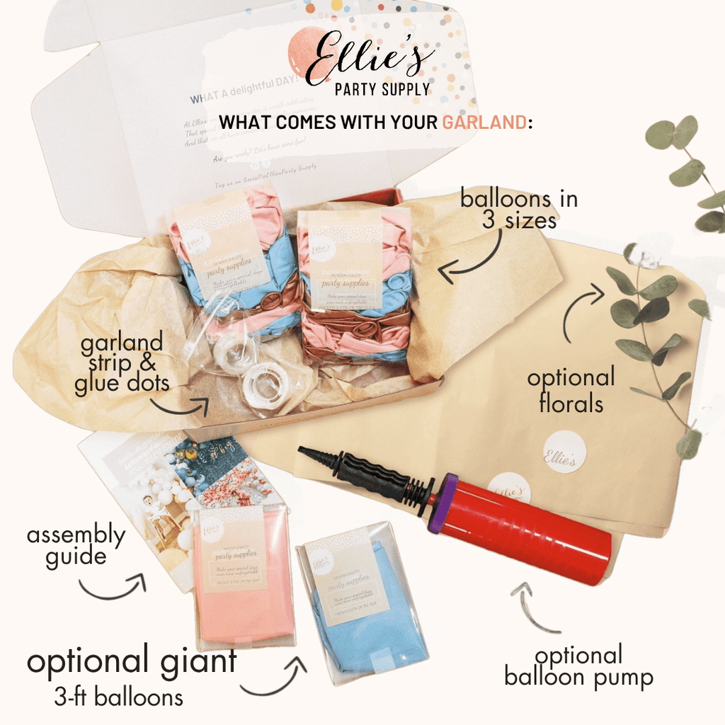 Dusty Rose Boho Balloon Garland Kit | Blush Chrome Rose Gold DIY Arch