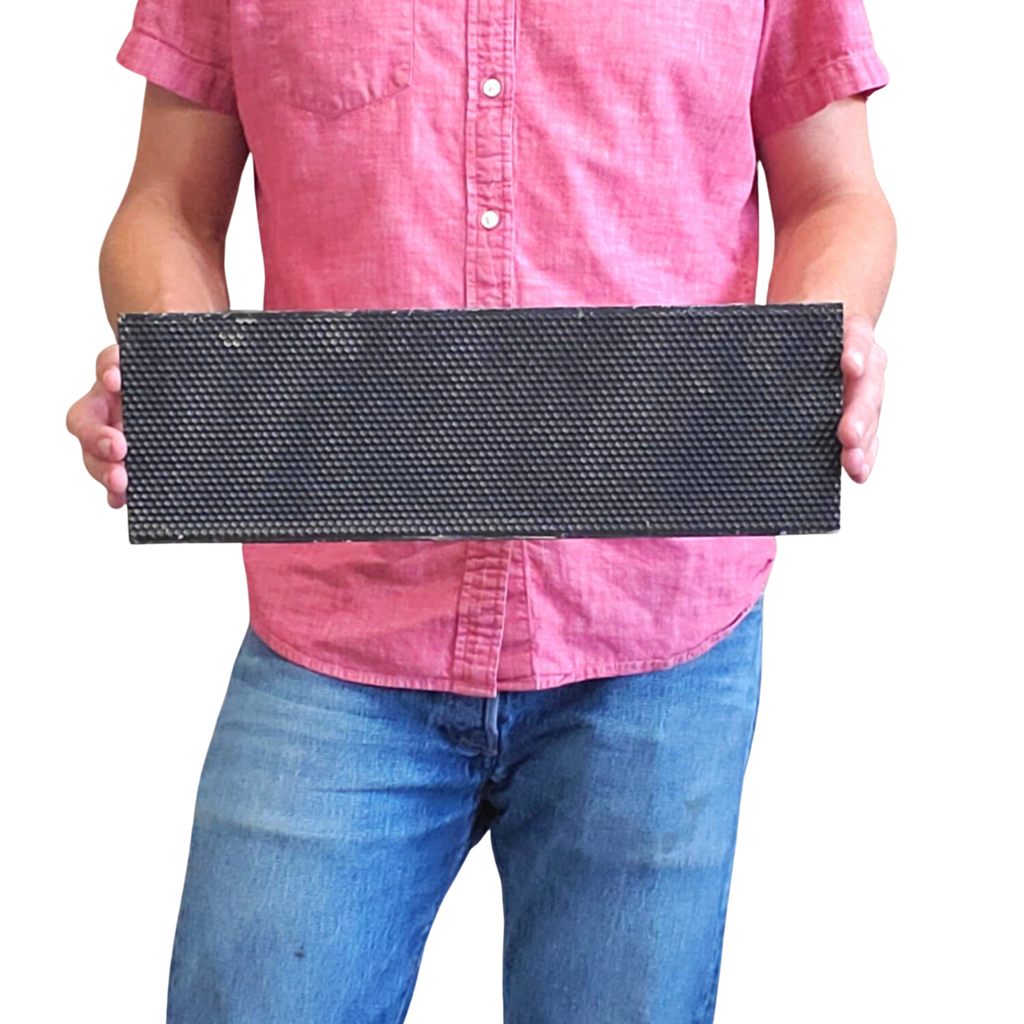 Medium, Black Plastic Foundation with Double Beeswax