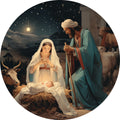 Nativity Christmas Ornaments Fabric Panel 4