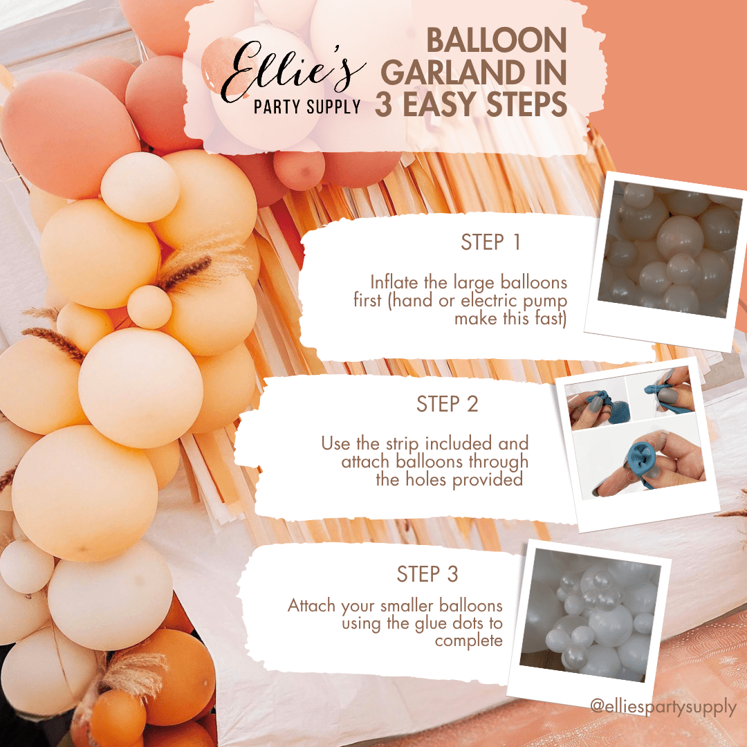 Dusty Rose Boho Balloon Garland Kit | Blush Chrome Rose Gold DIY Arch