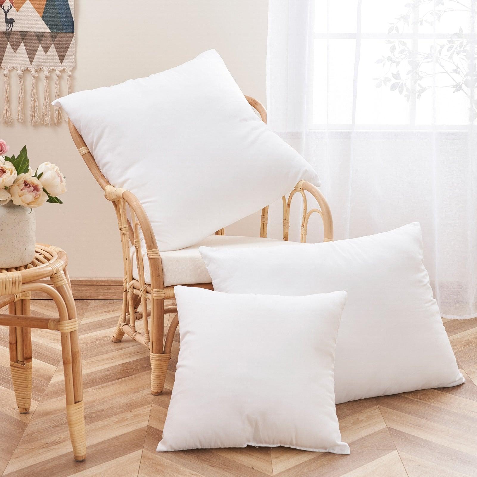 Pure Color Pillow Cushion Core Pillow Inner PP Cotton Filler Cushion Filling Home Supplies Bed Pillows Orthopedic Sleeping Cloud Pillow for Sleeping Neck Support Pillows Super Soft Pillow Seating Cushion Cute Room Decor for Girls Teens Tweens & Toddlers