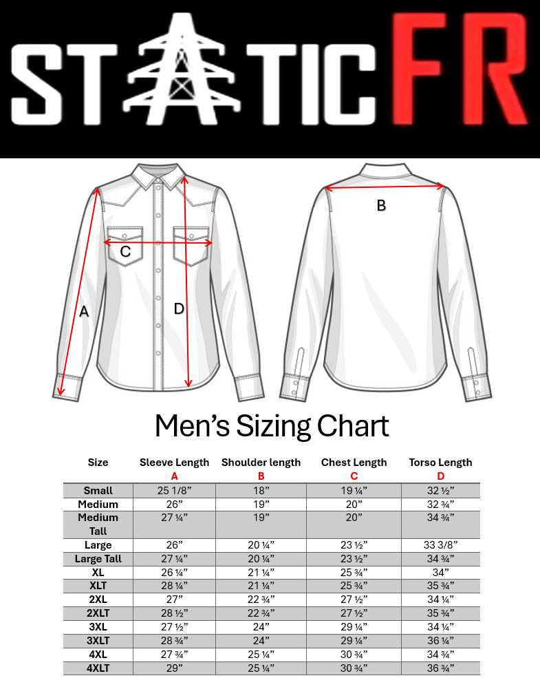 FR Pearl Snap Work Shirt - Reaper Black